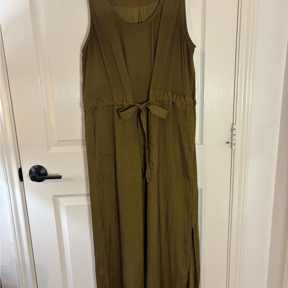 Banana Republic Khaki Sleeveless Dress